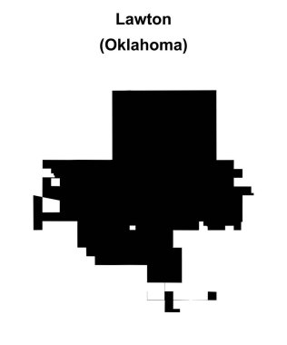 Lawton (Oklahoma) boş ana hat haritası