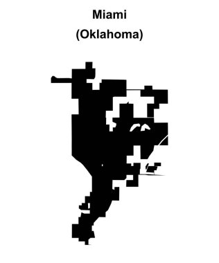 Miami (Oklahoma) boş ana hat haritası