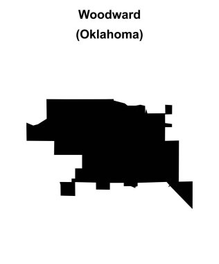Woodward (Oklahoma) boş ana hat haritası