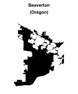 Kunduzkent (Oregon) boş ana hat haritası