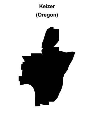 Keizer (Oregon) boş ana hat haritası