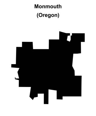 Monmouth (Oregon) boş ana hat haritası