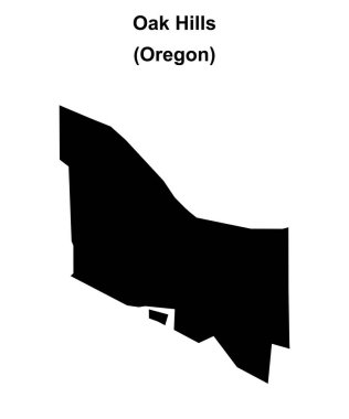 Oak Hills (Oregon) boş ana hat haritası