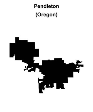 Pendleton (Oregon) boş ana hat haritası