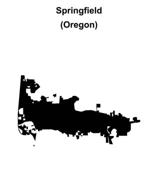 Springfield (Oregon) boş ana hat haritası
