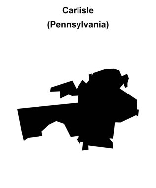 Carlisle (Pennsylvania) boş ana hat haritası