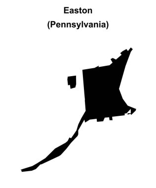 Easton (Pennsylvania) boş ana hat haritası