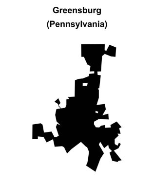 Greensburg (Pennsylvania) boş ana hat haritası