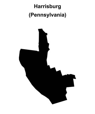 Harrisburg (Pennsylvania) boş ana hat haritası