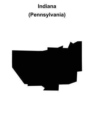 Indiana (Pennsylvania) boş ana hat haritası