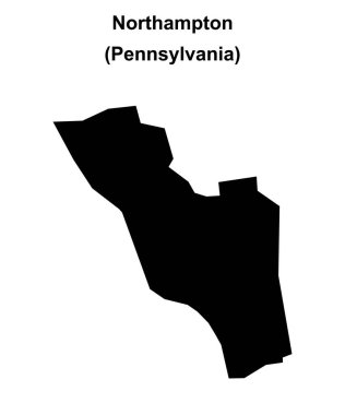 Northampton (Pennsylvania) boş ana hat haritası
