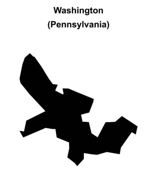 Washington (Pennsylvania) boş ana hat haritası
