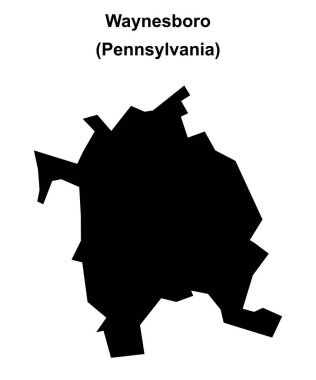Waynesboro (Pennsylvania) boş ana hat haritası