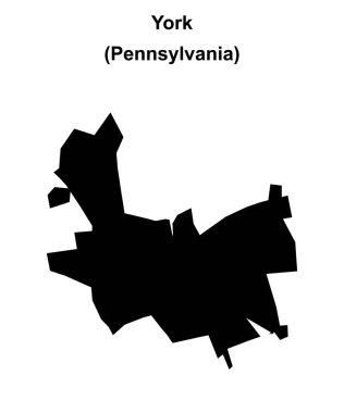 York (Pennsylvania) boş ana hat haritası