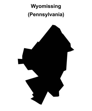 Wyomissing (Pennsylvania) boş ana hat haritası