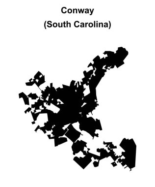 Conway (Güney Carolina) boş ana hat haritası