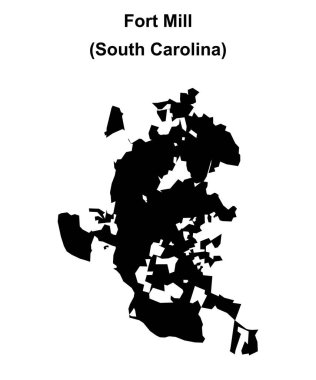 Fort Mill (Güney Carolina) boş ana hat haritası