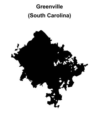 Greenville (Güney Carolina) boş ana hat haritası