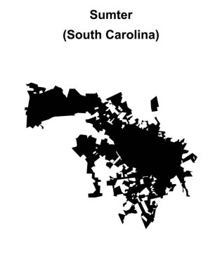 Sumter (Güney Carolina) boş ana hat haritası