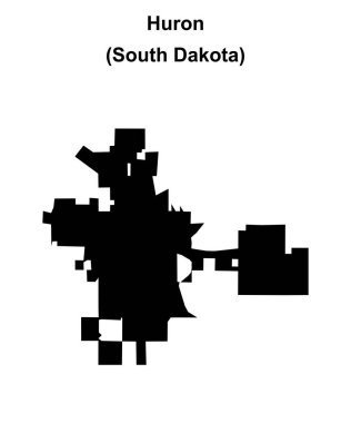 Huron (Güney Dakota) boş ana hat haritası