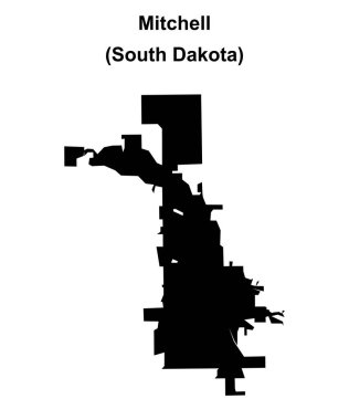 Mitchell (Güney Dakota) boş ana hat haritası