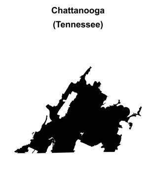 Chattanooga (Tennessee) boş ana hat haritası
