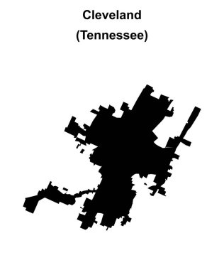 Cleveland (Tennessee) boş ana hat haritası