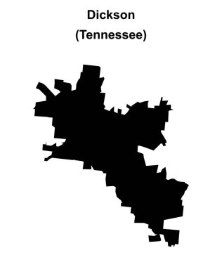 Dickson (Tennessee) boş ana hat haritası