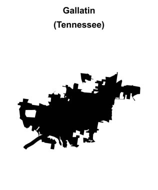 Gallatin (Tennessee) boş ana hat haritası