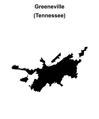 Greeneville (Tennessee) boş ana hat haritası