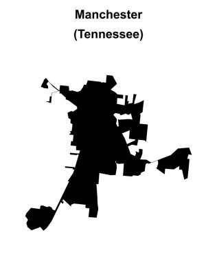 Manchester (Tennessee) boş ana hat haritası