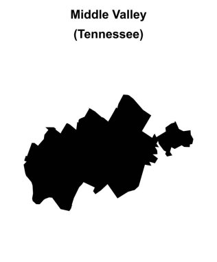 Orta Vadi (Tennessee) boş ana hat haritası