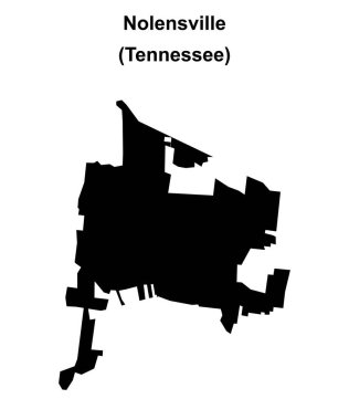 Nolensville (Tennessee) boş ana hat haritası