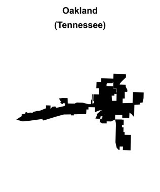 Oakland (Tennessee) boş ana hat haritası