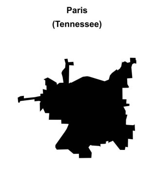 Paris (Tennessee) boş ana hat haritası
