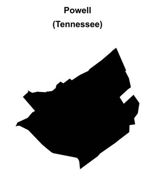 Powell (Tennessee) boş ana hat haritası