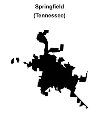 Springfield (Tennessee) boş ana hat haritası