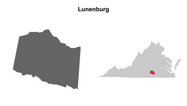 Lunenburg (Virginia) boş ana hat haritası seti