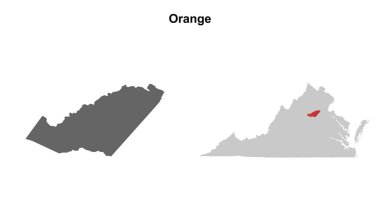 Orange County (Virginia) boş ana hat haritası seti