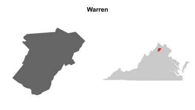 Warren County (Virginia) boş ana hat haritası seti