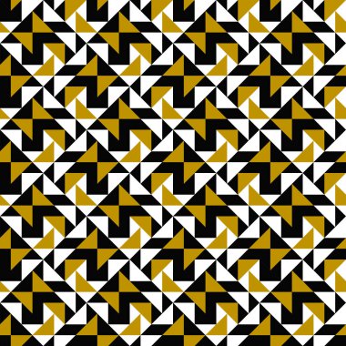 Rastgele üç renk şablonu arka planı - kusursuz tekrarlayan soyut vektör grafik tasarımı