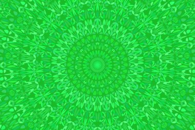 Renkli soyut geometrik model arka plan tasarımı - çiçekli hipnotik psikedelik dairesel vektör grafiği