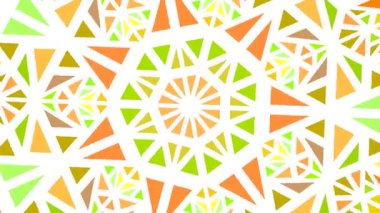 Dinamik dairesel mozaik arkaplan tasarımı - kusursuz döngü animasyonu