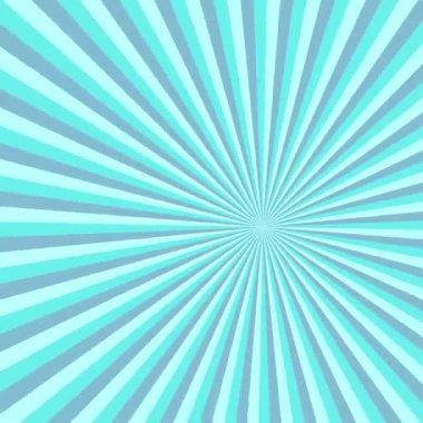 Geometrik cyan yıldız patlaması arkaplan tasarımı - kusursuz döngü animasyonu