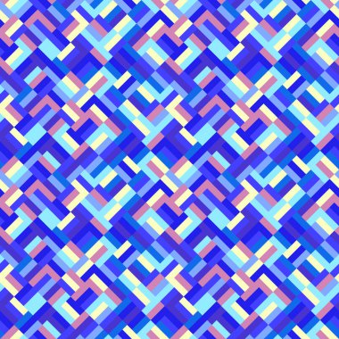 Renkli soyut geometrik şablon arka planı - renkli vektör grafik tasarımı