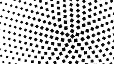 Yarı tonlu tek renkli geometrik soyut yuvarlak kare desenli arkaplan - kusursuz döngü canlandırması