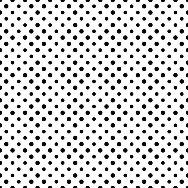 Geometrical seamless circle pattern background - abstract black and white vector graphic from circles