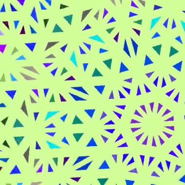 Geometrik dinamik renkli mozaik şablon arka planı - kusursuz döngü animasyonu