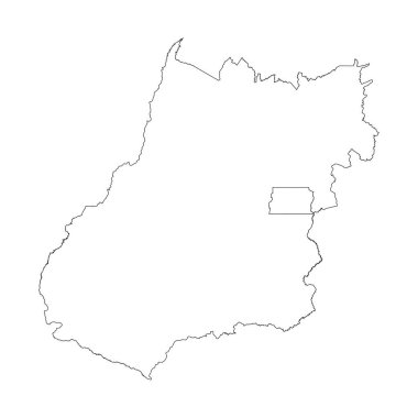Goias durum boş dış hat haritası