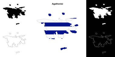 Agathonisi boş ana hat haritası seti